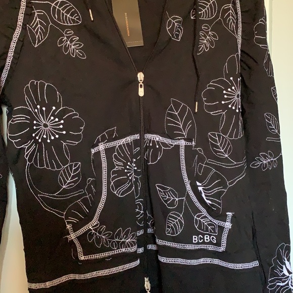 BCBG cotton zippered hoodie/sweatshirt - Picture 6 of 12